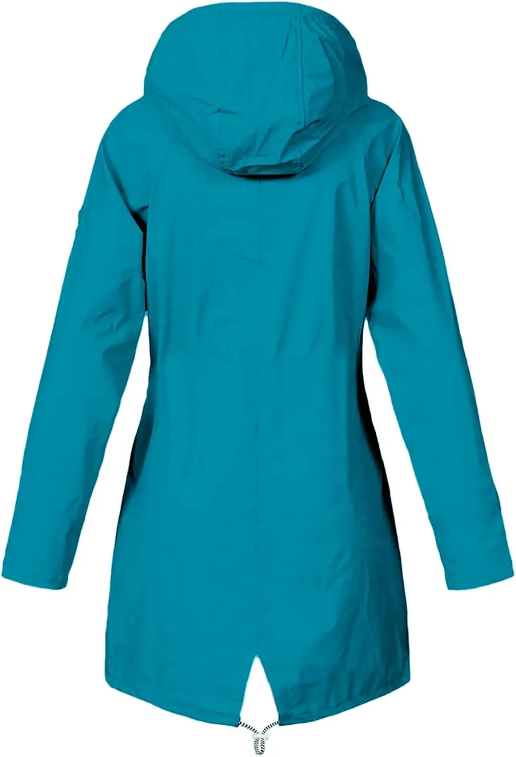 Womens Fashion Casaul Rain Jacket With Hood Lightweight Long Sleeve Windbreaker Zip Up Lightweight Hooded Jacket