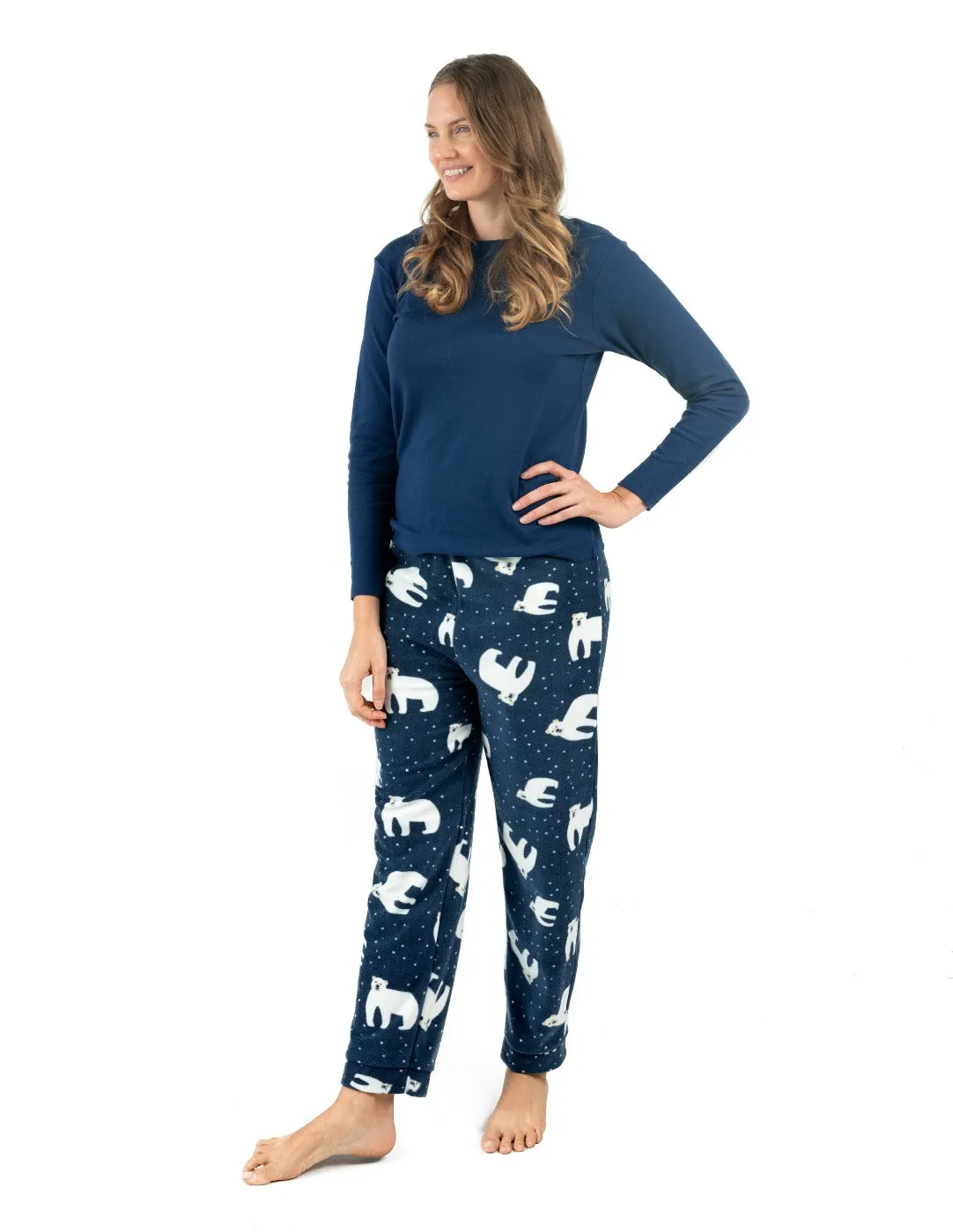 Women's Fleece Polar Bear Set