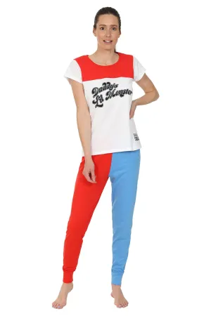Women's Harley Quinn Daddy's Lil Monster The Suicide Squad Long Pyjamas