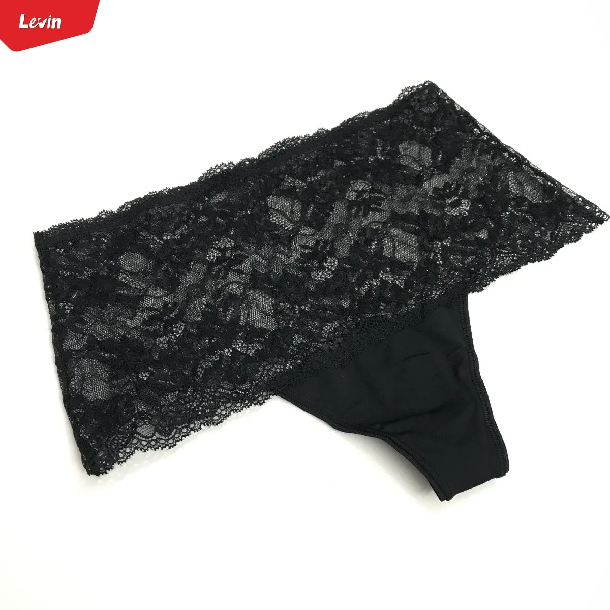 Women’s  High Waisted Lace Top Sexy Thongs