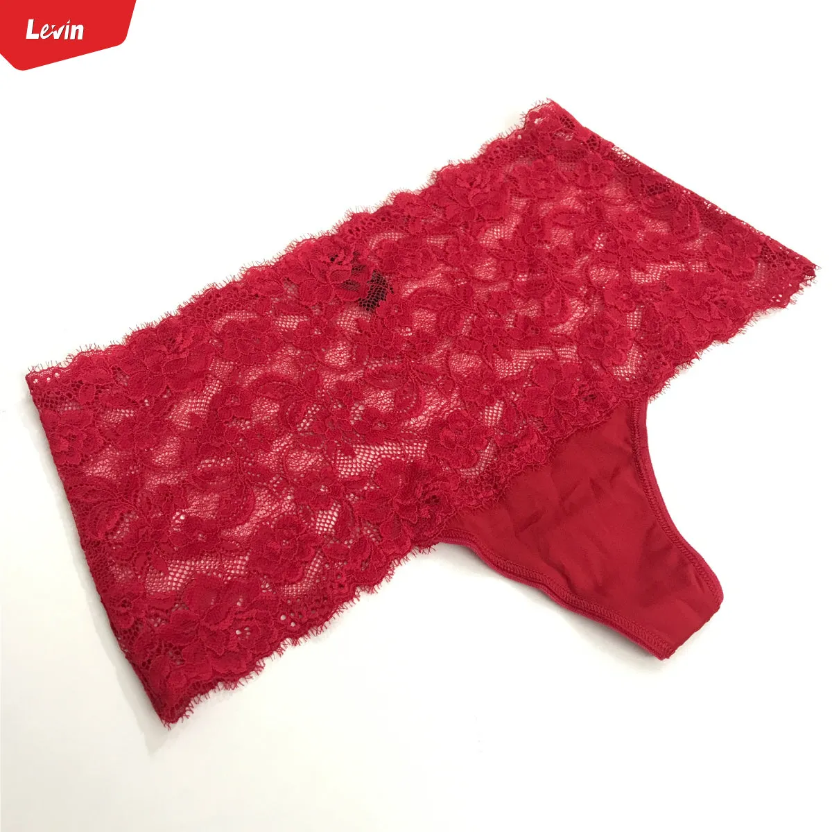 Women’s  High Waisted Lace Top Sexy Thongs