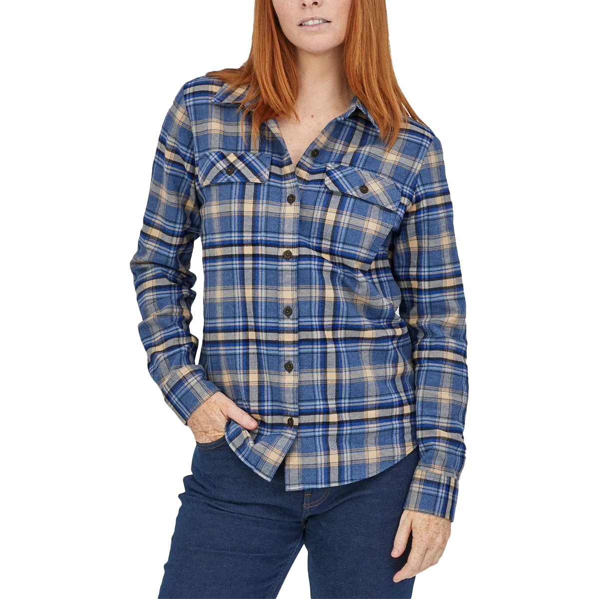 Women's Long Sleeve Midweight Fjord Flannel Shirt