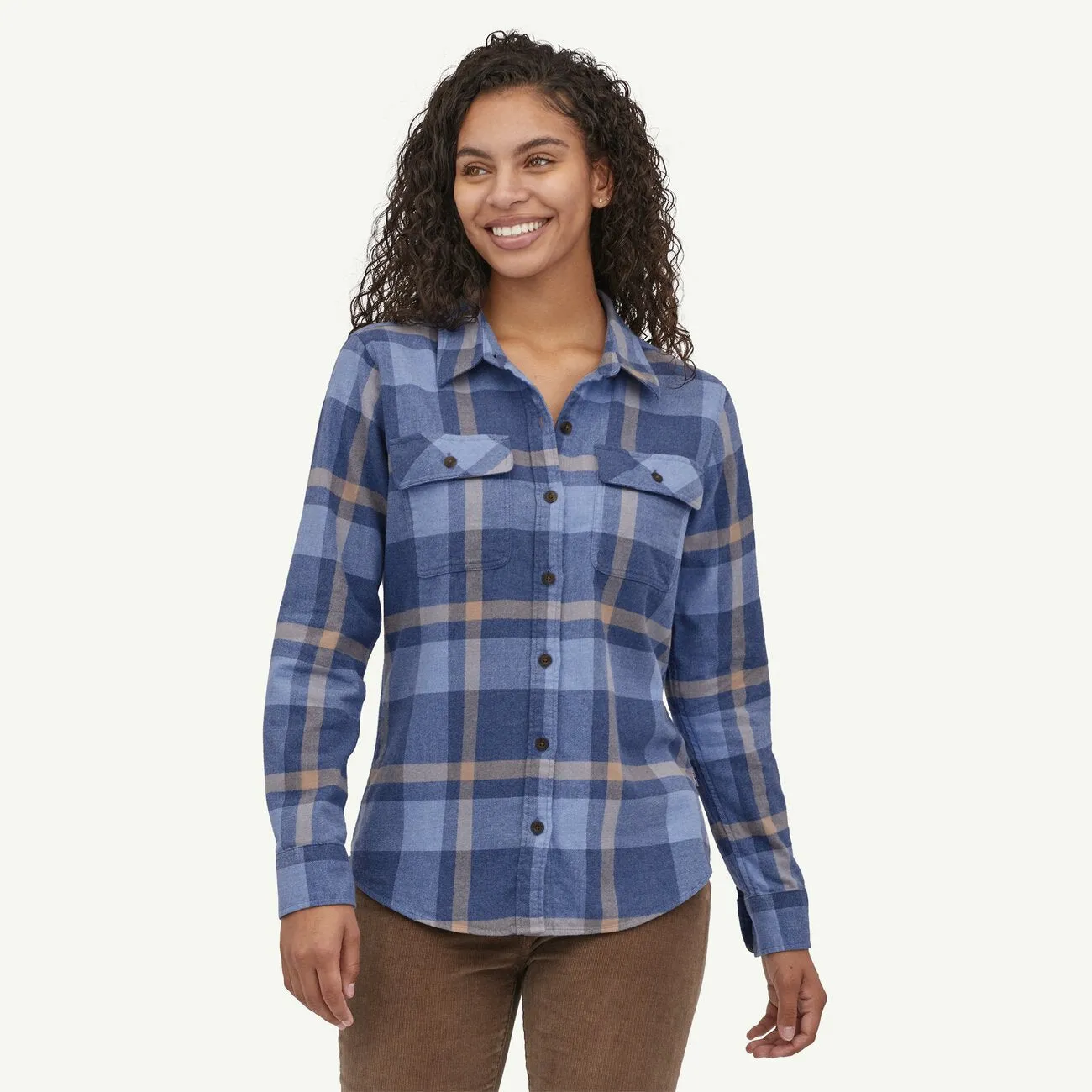 Women's Long-Sleeved Organic Cotton Midweight Fjord Flannel Shirt