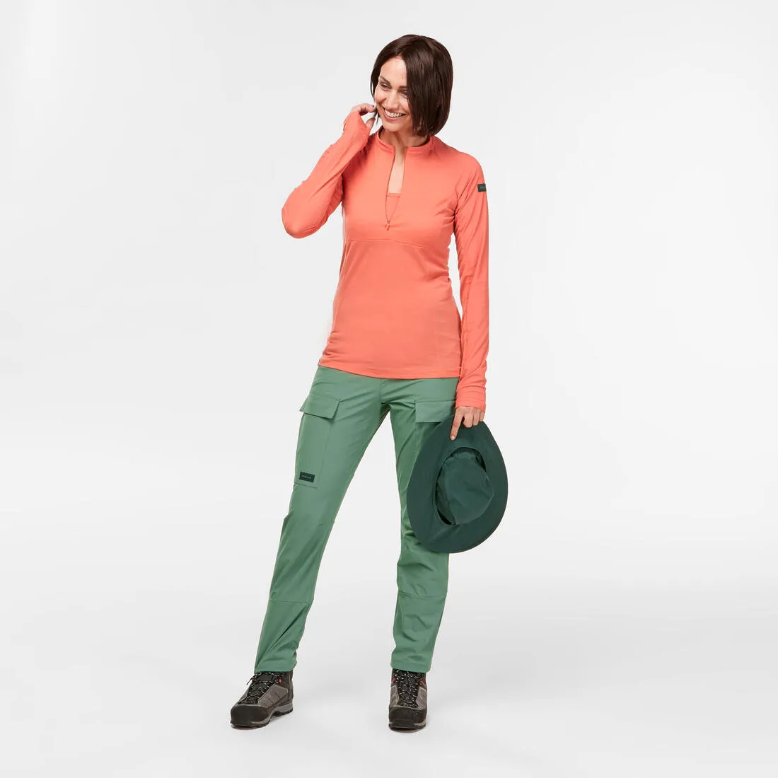 Women’s Long-Sleeved T-shirt - Tropic 900 Coral