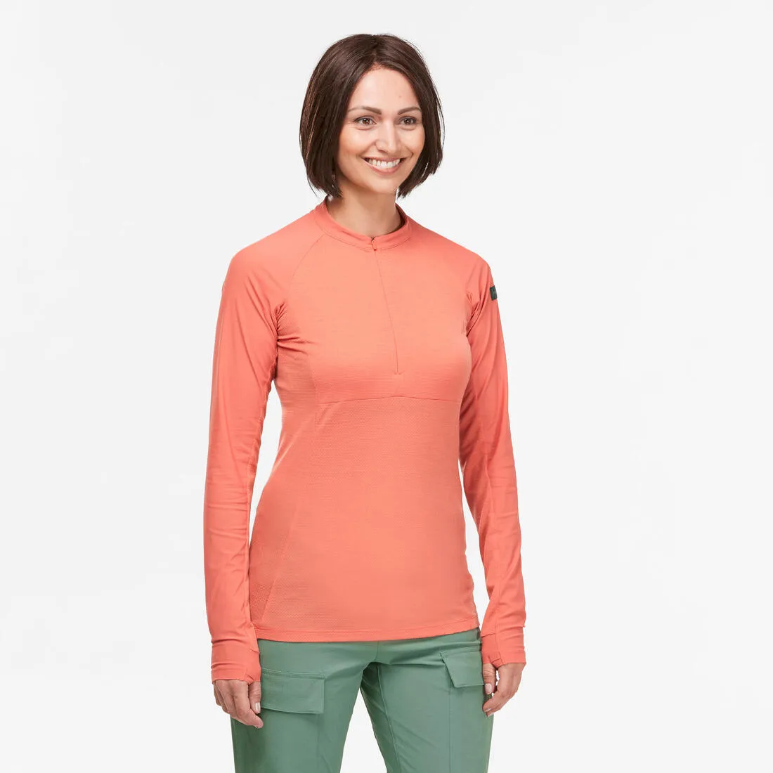 Women’s Long-Sleeved T-shirt - Tropic 900 Coral