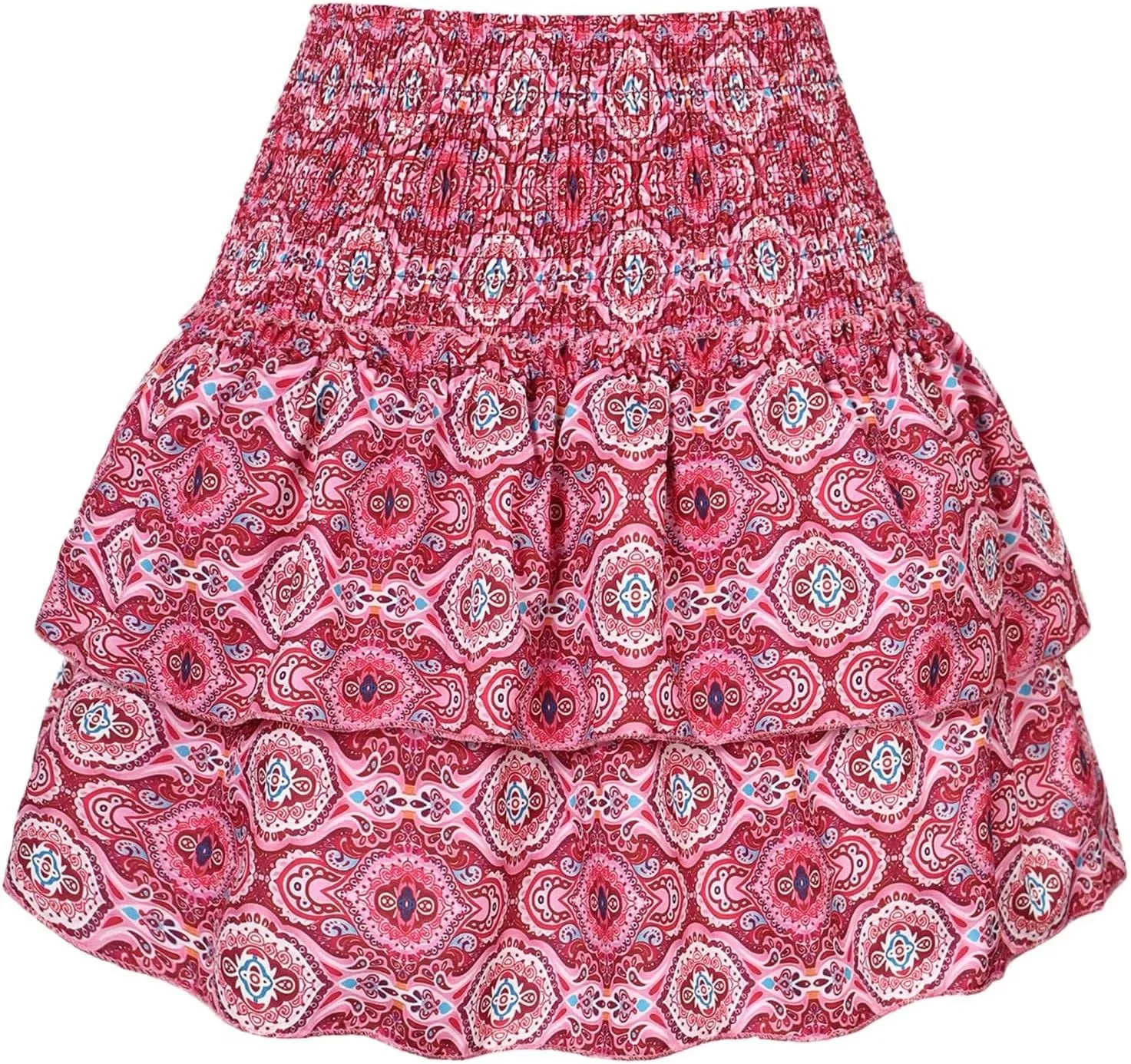 Womens Mini Skirts Womens Sexy Skirt Pleated Skirt Ruffle Printed Skirt Fashion Printed Pleated Lace Skirt Womens