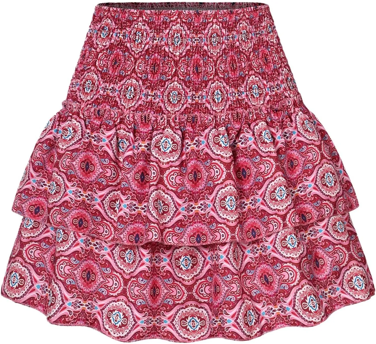 Womens Mini Skirts Womens Sexy Skirt Pleated Skirt Ruffle Printed Skirt Fashion Printed Pleated Lace Skirt Womens