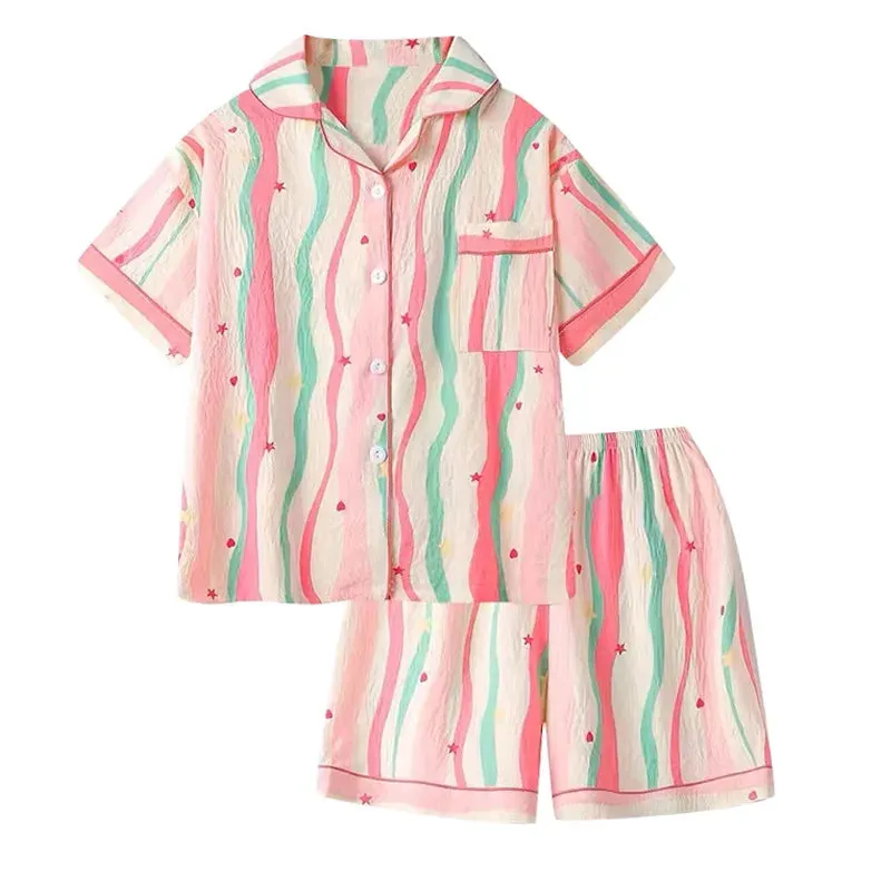 Women's Pajamas Homewear Set of New Spring and Summer Sweet Leisure Homewear Short-Sleeved Shorts Student Pajamas Homewear Sets