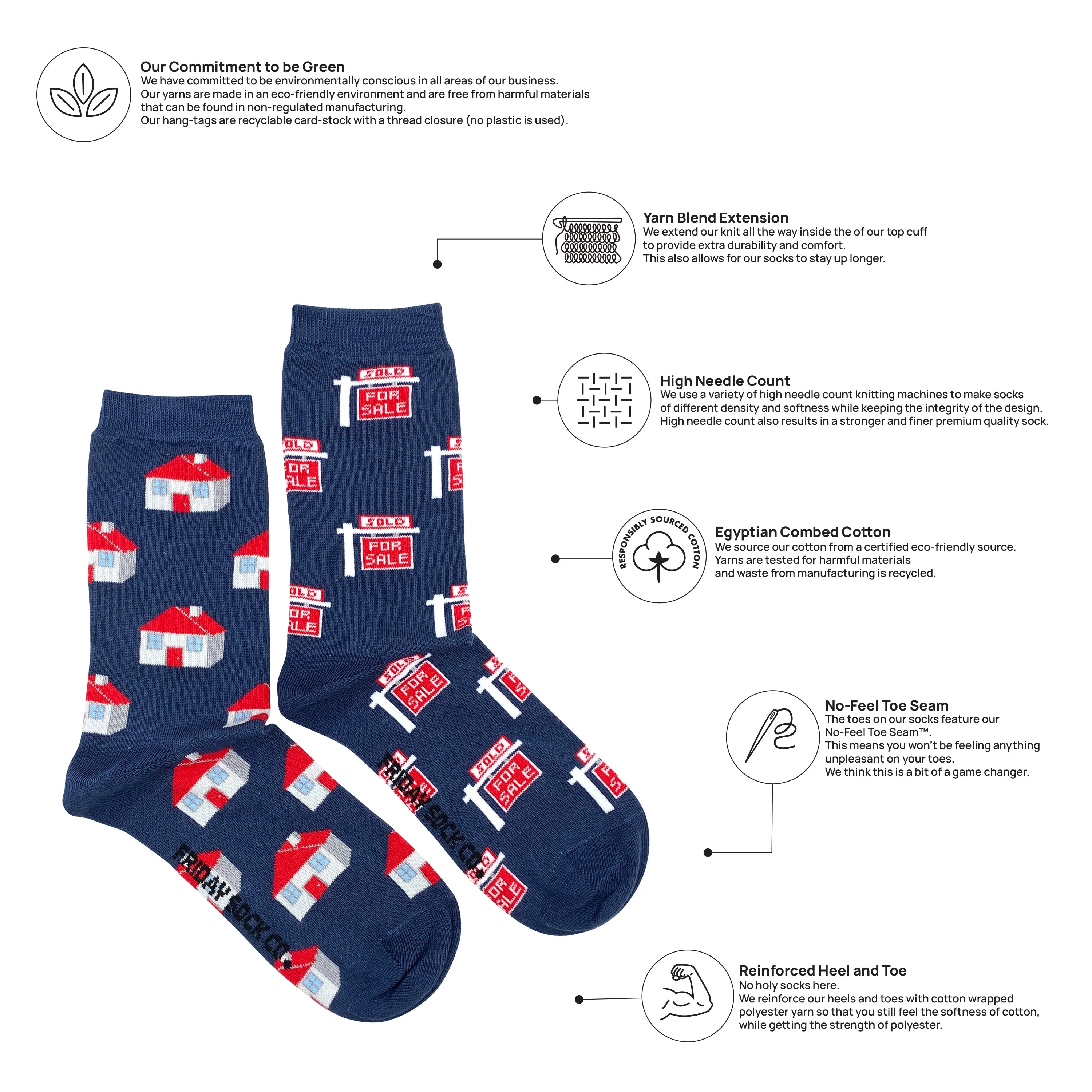 Women's Real Estate Socks