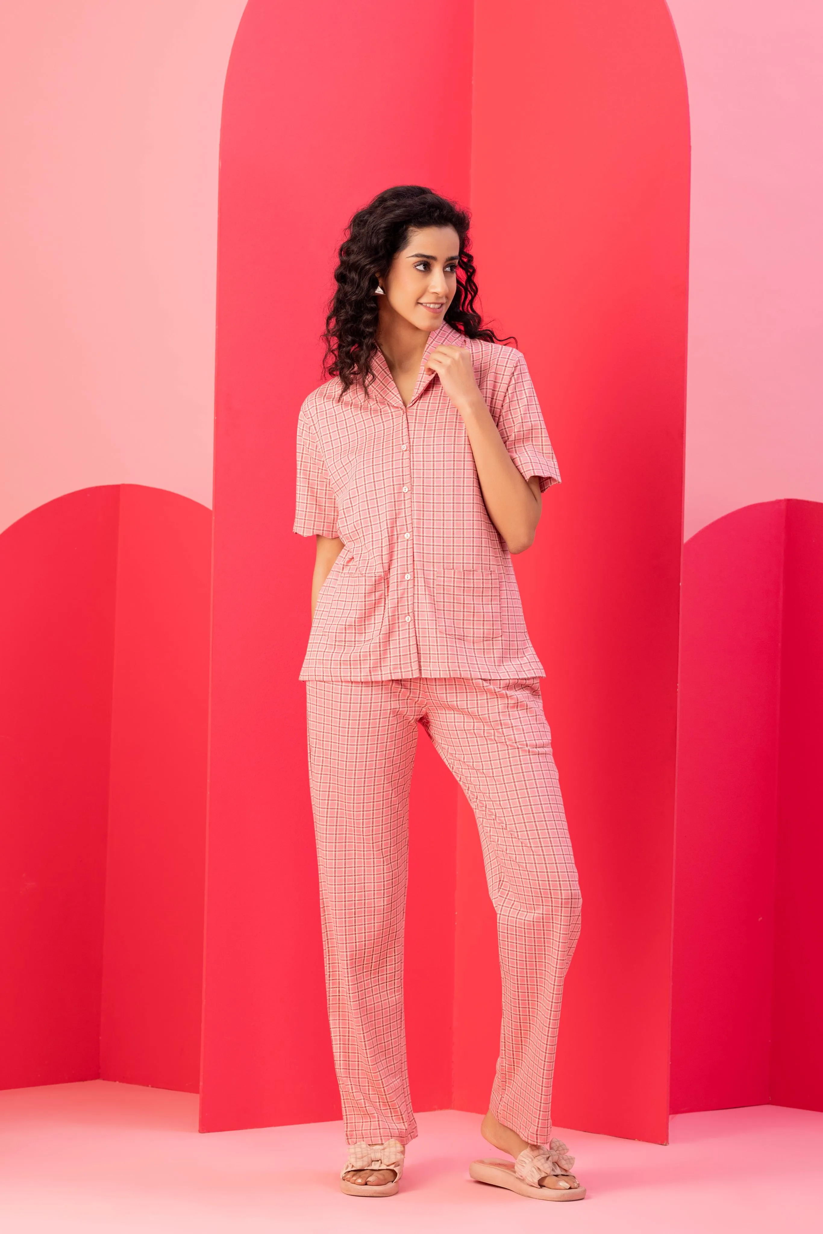 Women’s Regular Fit Cotton Printed Co-ord Set