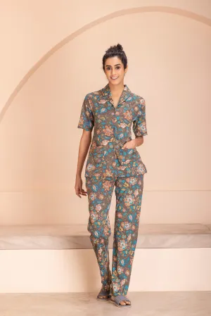 Women’s Regular Fit Cotton Printed Co-ord Set