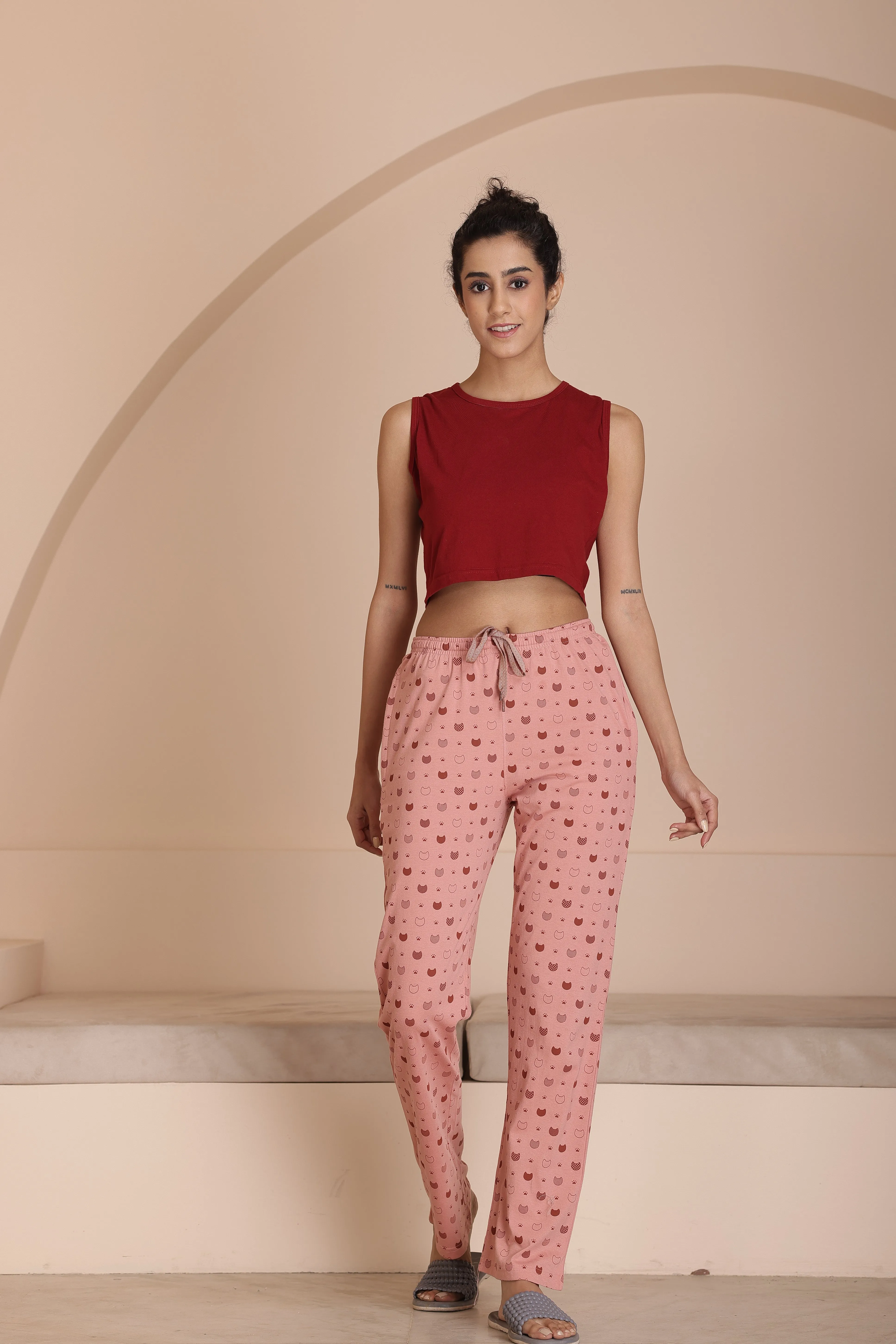 Women’s Relaxed Fit Cotton Printed Lowers