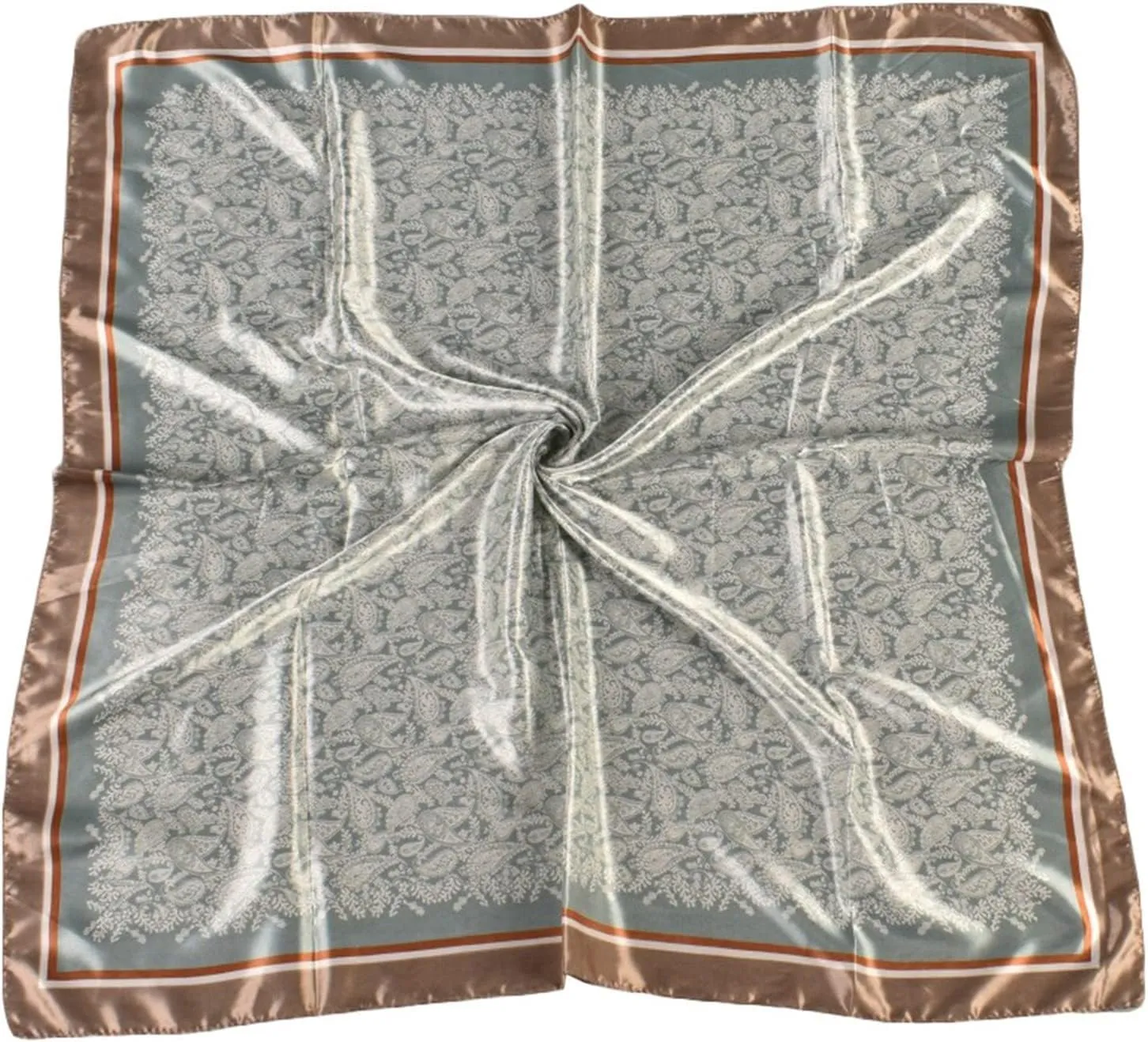 Women's Scarves & Wraps Women Silk Head Scarf Womens Spring Summer Prints Satin Cashew Flower Prints Square