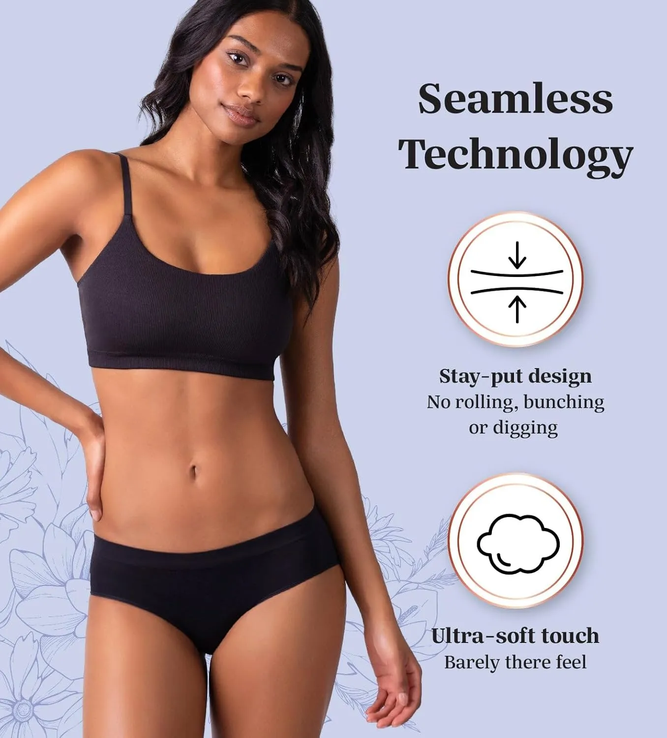 Womens Seamless Hipsters, 7 Pack, Breathable, Moisture Wicking