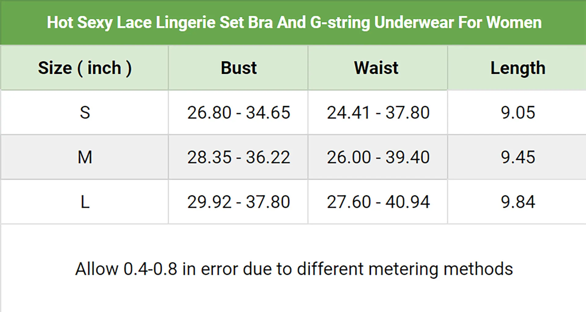 Women's Sexy Lingerie Set with Garter Belt Matching Bra and Panty 4 Piece