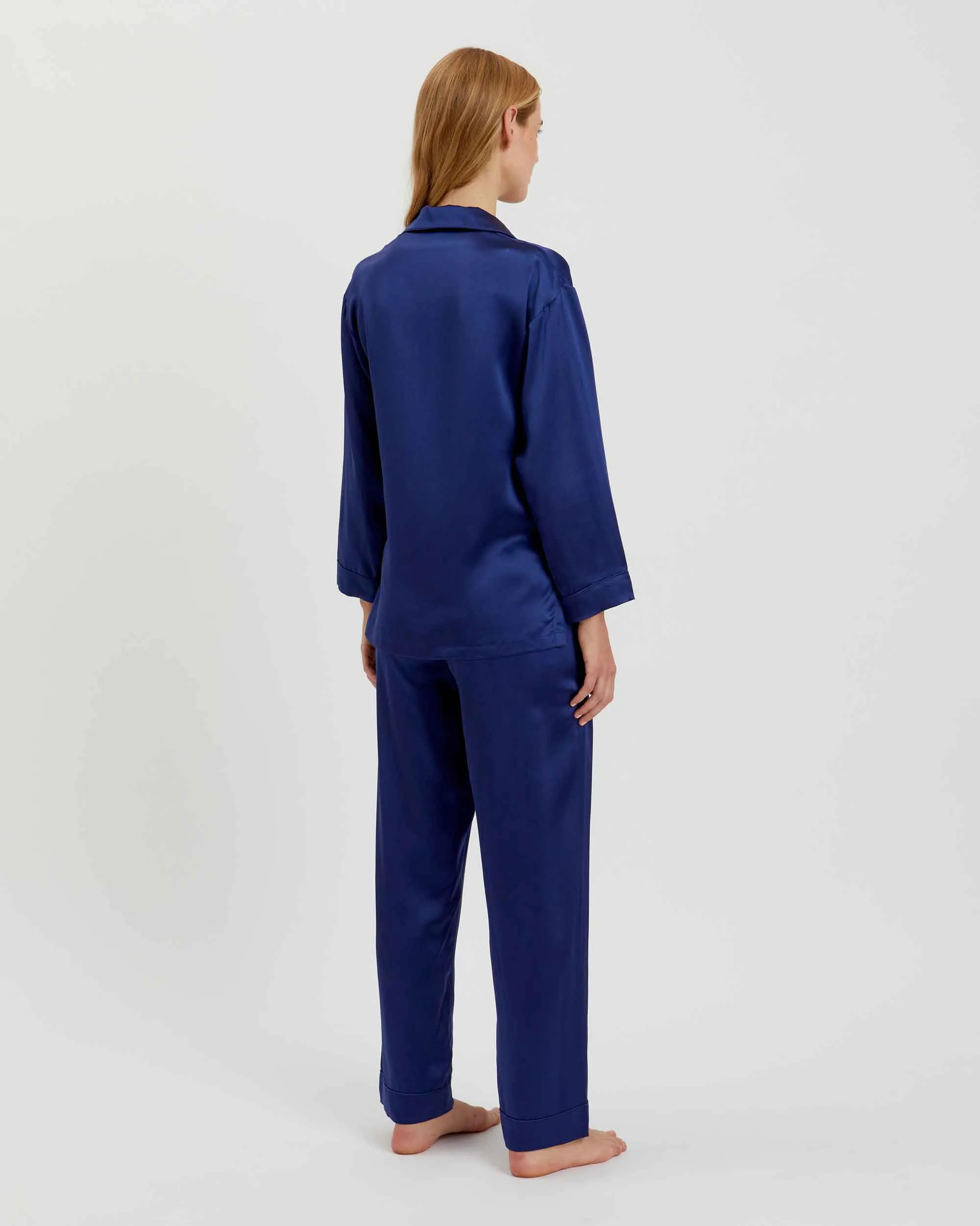 Women's Silk Pyjamas - Midnight