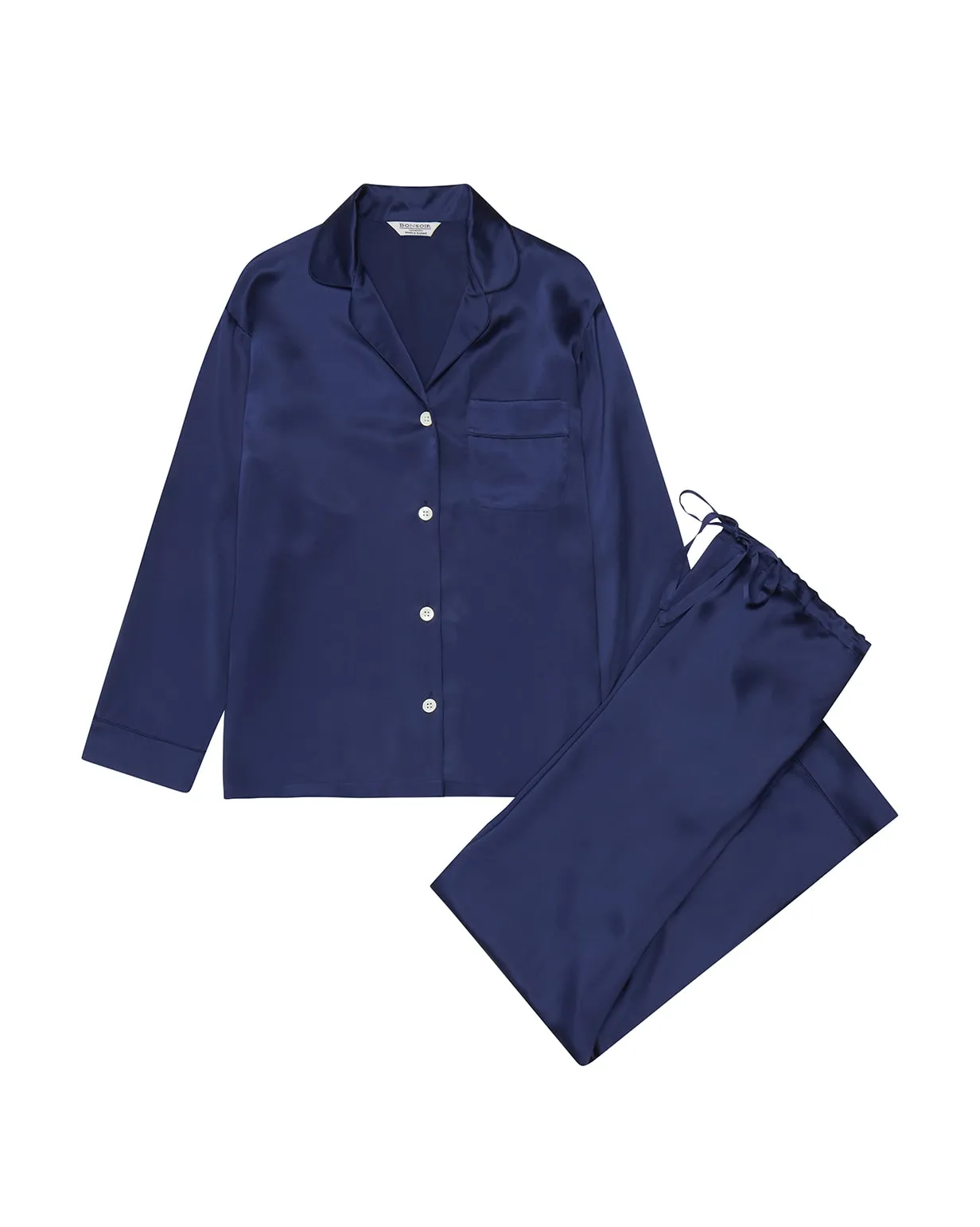 Women's Silk Pyjamas - Midnight