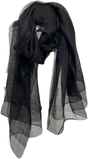Womens Silk Wool Scarf Lady Warm Shawl Double Layer Silk Scarves