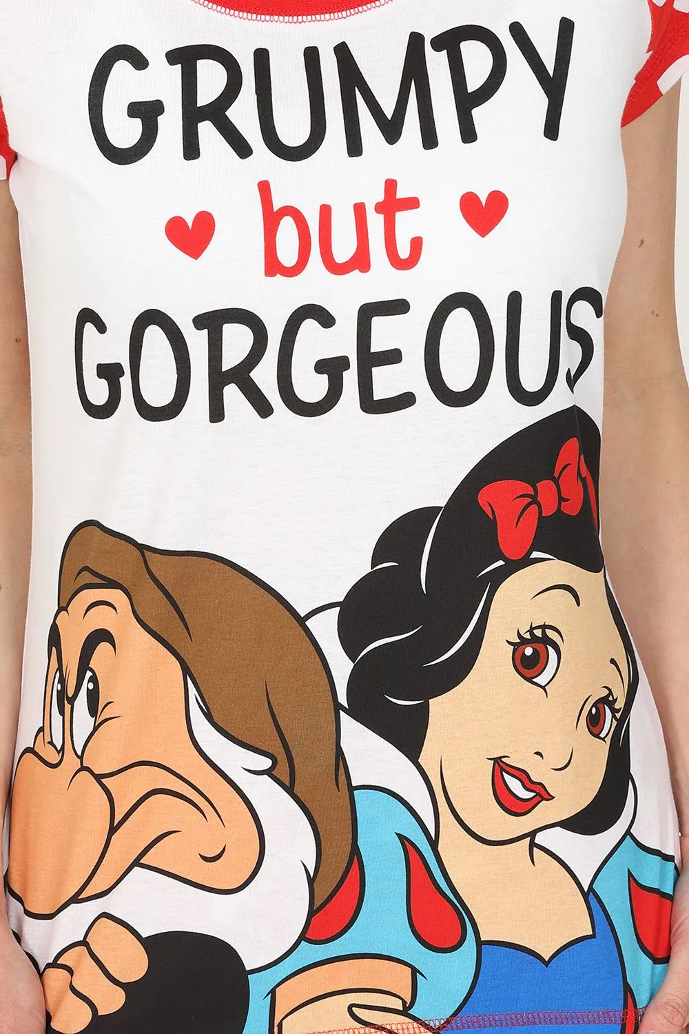 Women's Snow White 'Grumpy But Gorgeous' Long Pyjamas