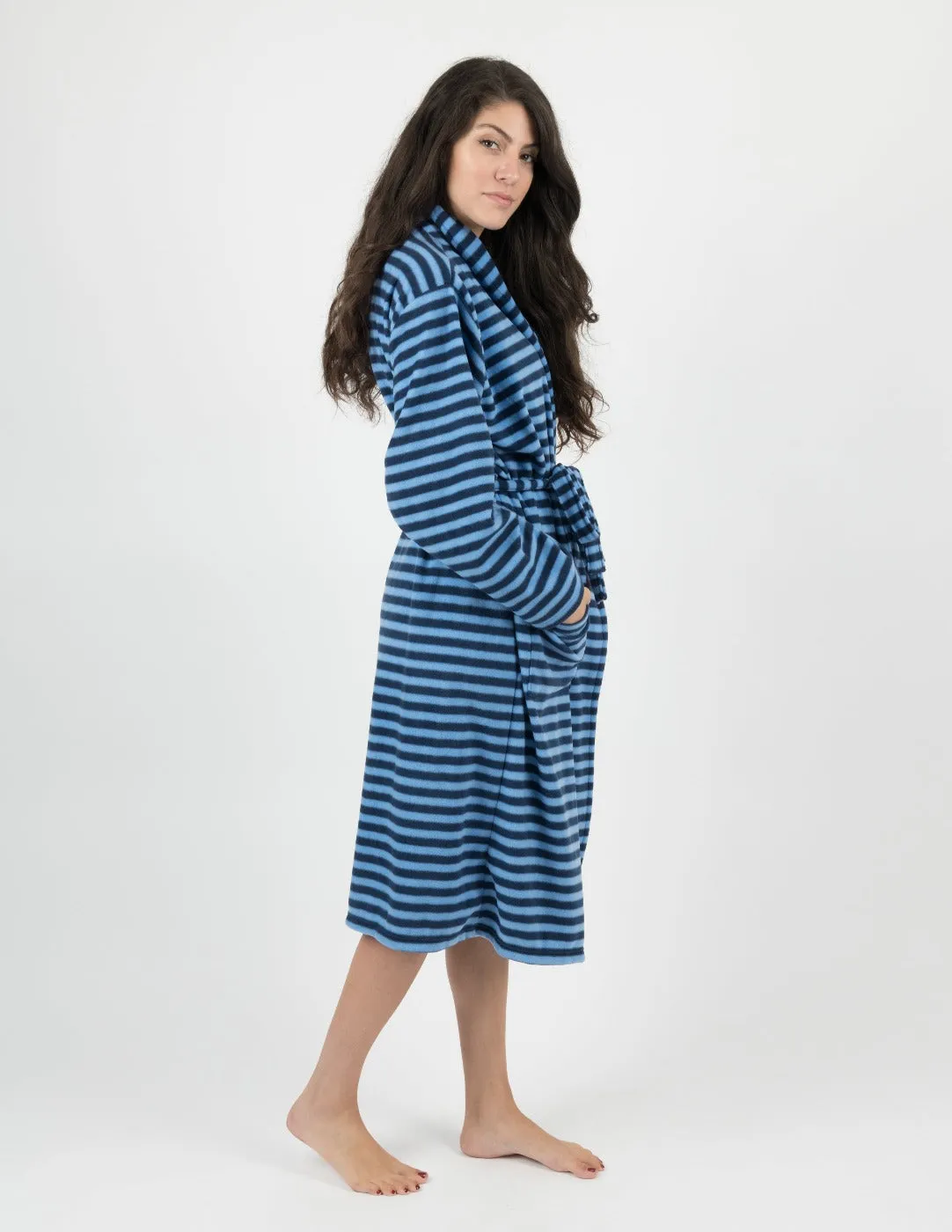 Women's Soft Micro Fleece Bathrobe