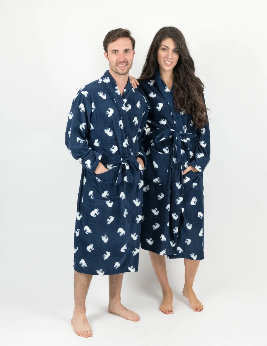 Women's Soft Micro Fleece Bathrobe