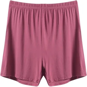 Women's Soft Modal Pajama Shorts Casual Elastic Waist Pj Bottoms Loose Comfy Summer Thin Boxer Sleepwear Lounge Shorts