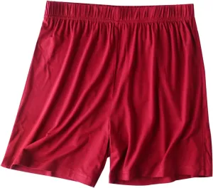 Women's Soft Modal Pajama Shorts Summer Thin Casual Elastic Waist Pj Bottoms Boxer Sleepwear Lounge Shorts
