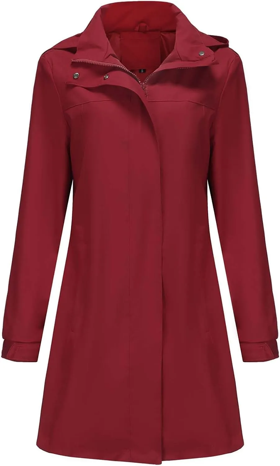Womens Solid Color Detachable Hat Windbreaker Women's Long Sleeved Thin Jacket Long Sleeved Hooded Casual Jacket