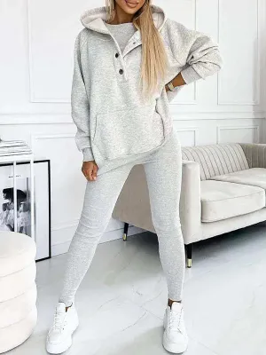 Women's sports casual hooded sweatshirt thickened thread