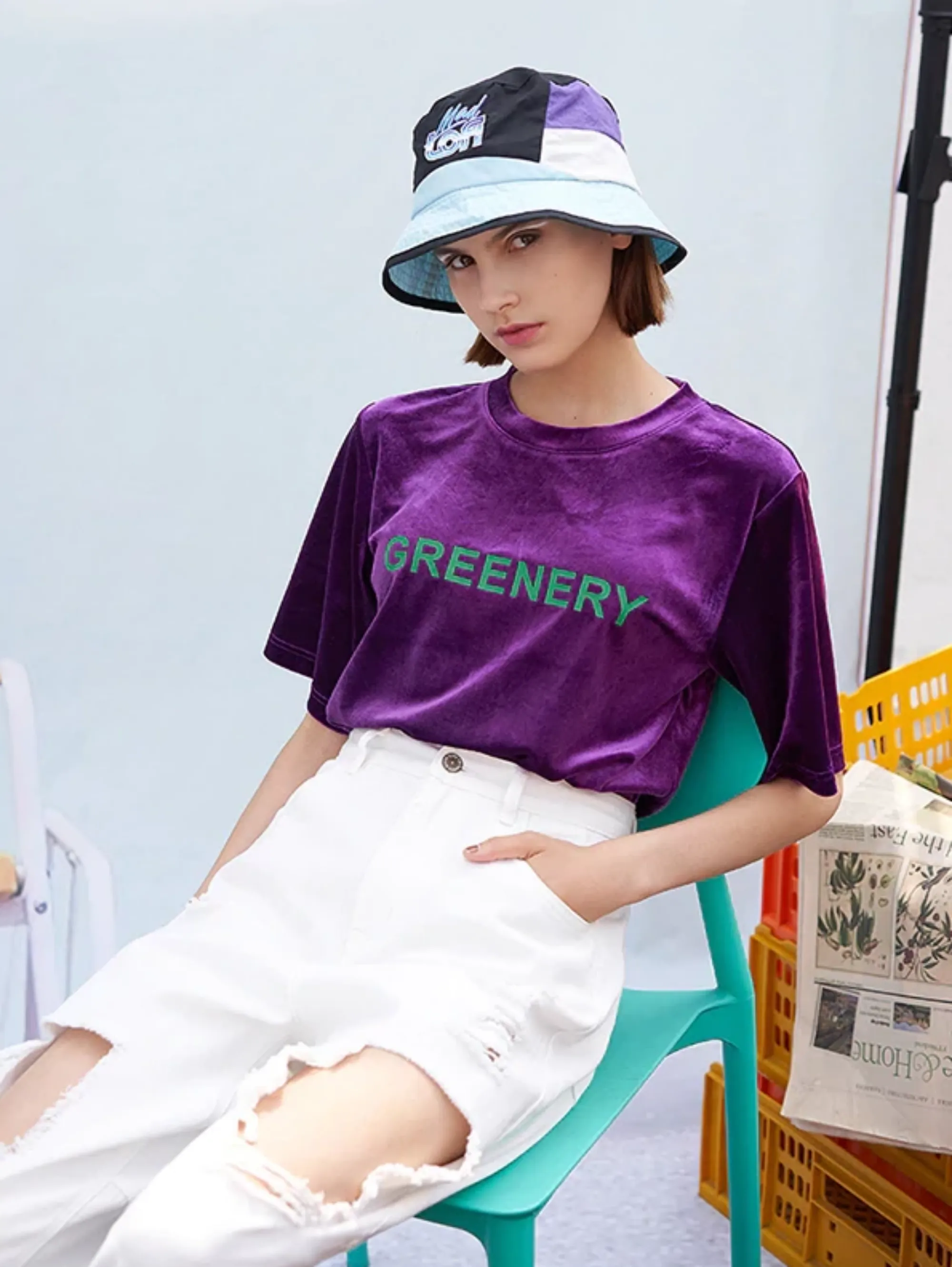 Women's Spring Casual Short-Sleeved O-Neck T-Shirt With Print