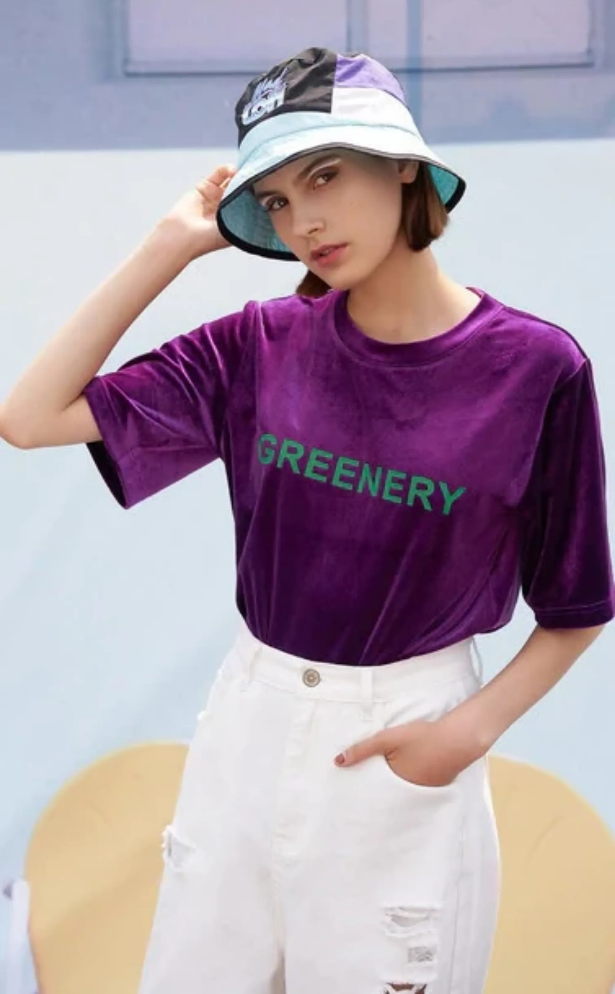 Women's Spring Casual Short-Sleeved O-Neck T-Shirt With Print