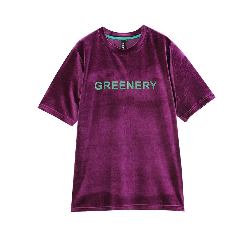 Women's Spring Casual Short-Sleeved O-Neck T-Shirt With Print