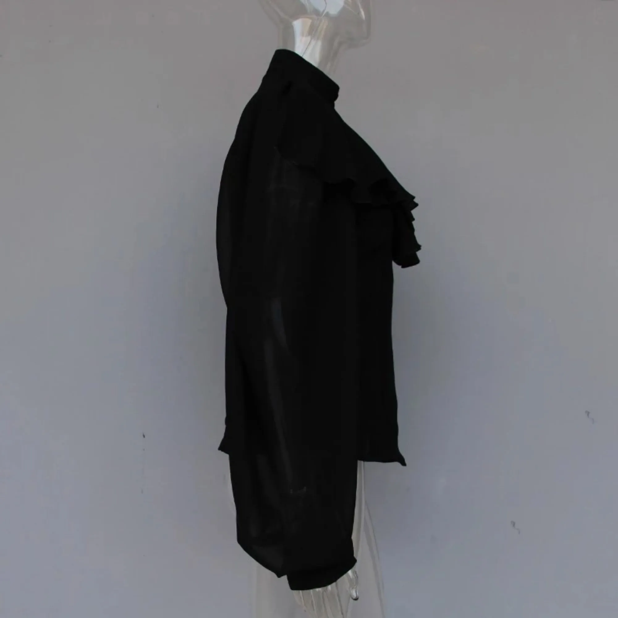 Women's Spring Chiffon Long-Sleeved Blouse With Buttons