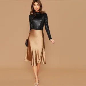 Women's Spring Polyester Skinny Long-Sleeved T-Shirt
