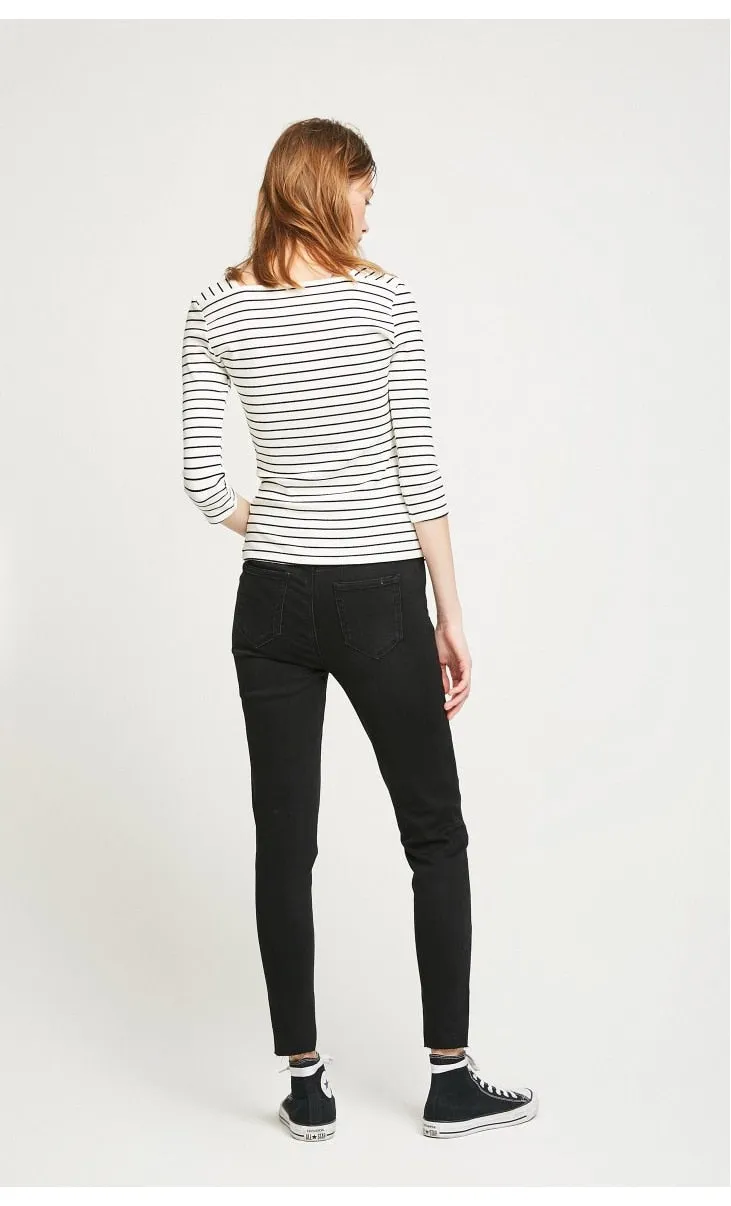 Women's Spring Striped Long-Sleeved T-Shirt