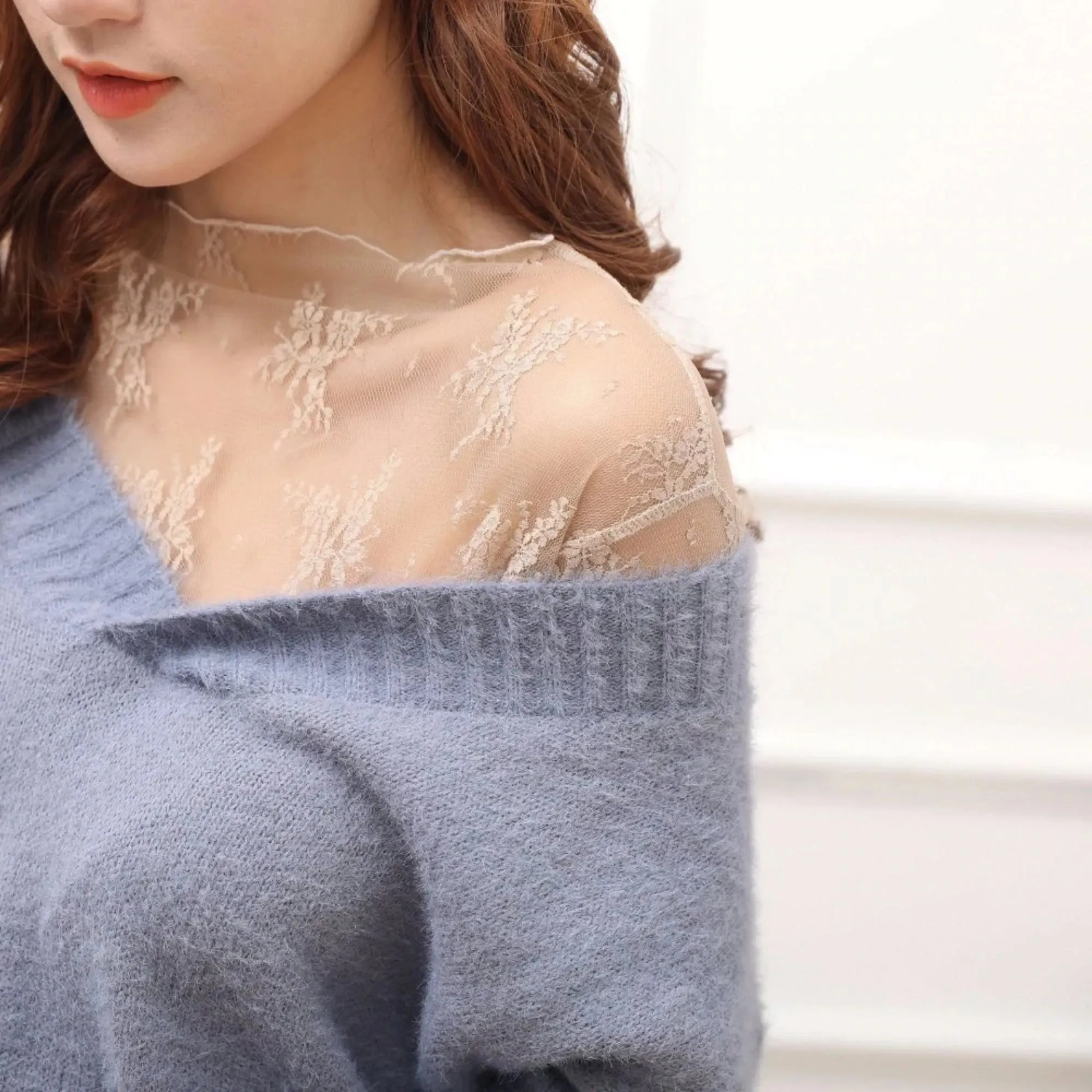 Women's Spring Transparent Polyester Mesh T-Shirt