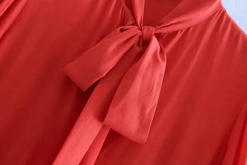Women's Spring/Autumn Long Dress With Ruffles