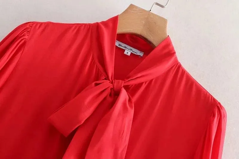 Women's Spring/Autumn Long Dress With Ruffles