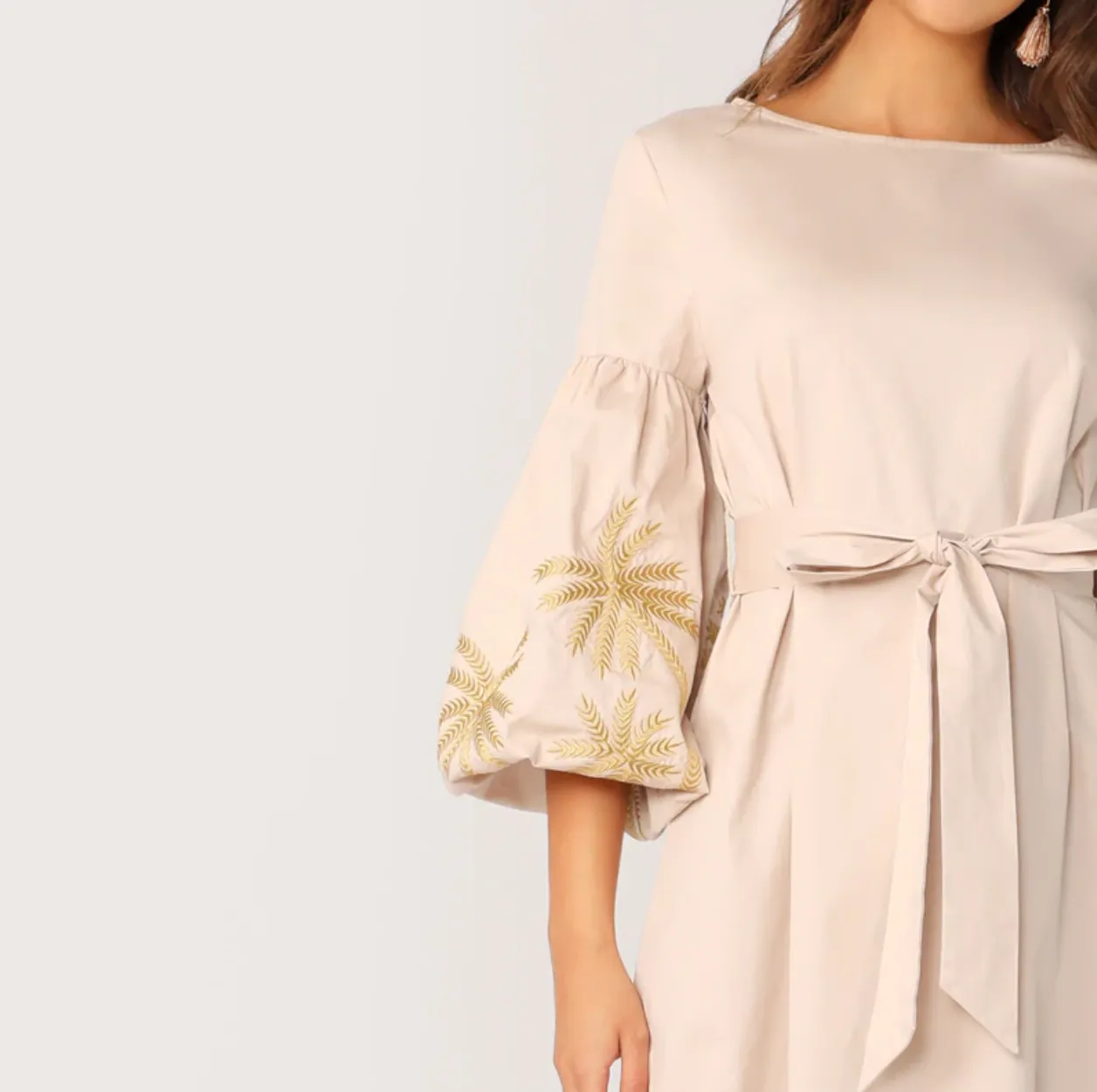 Women's Spring/Autumn Long-Sleeve Long Dress