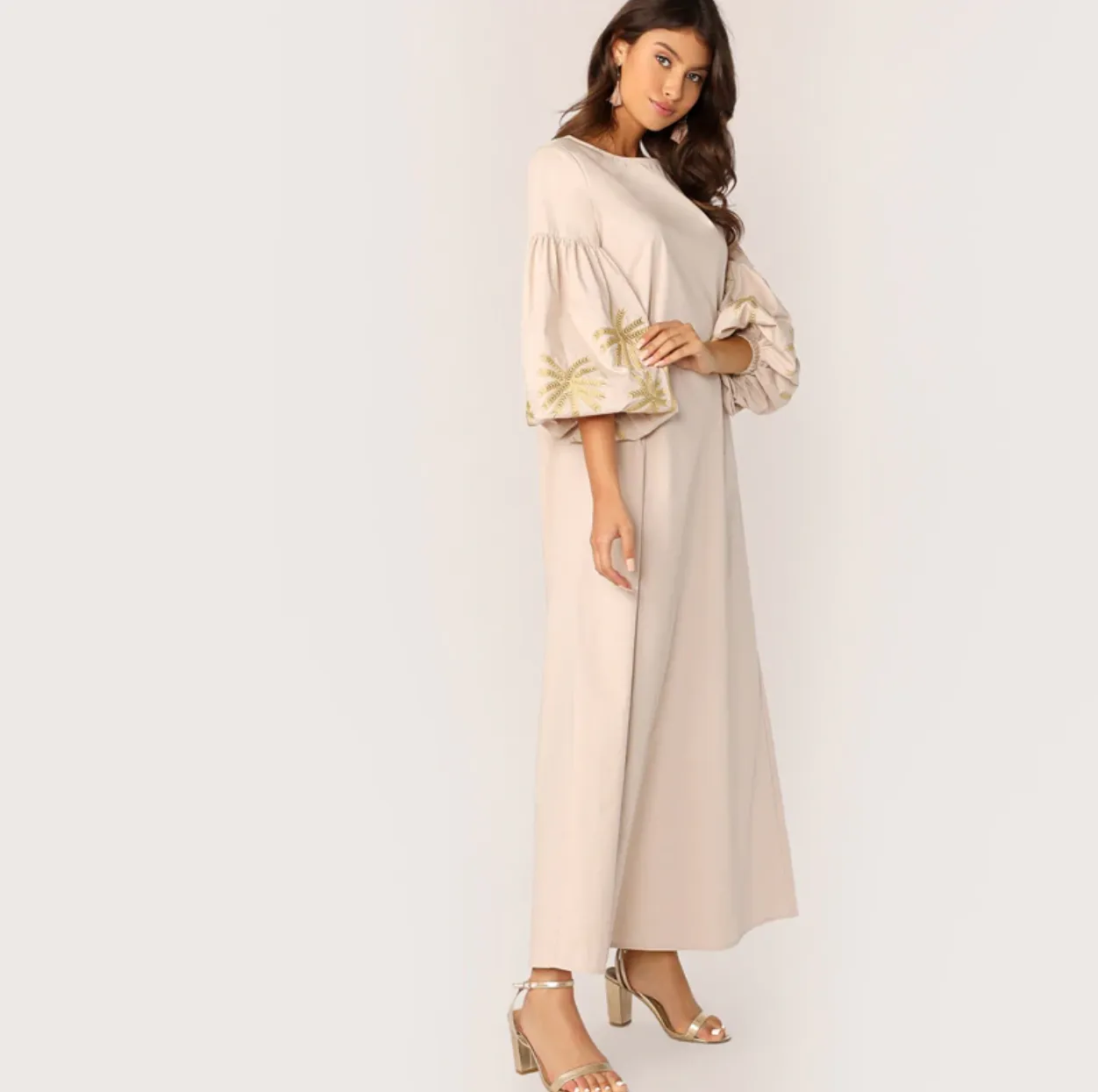 Women's Spring/Autumn Long-Sleeve Long Dress
