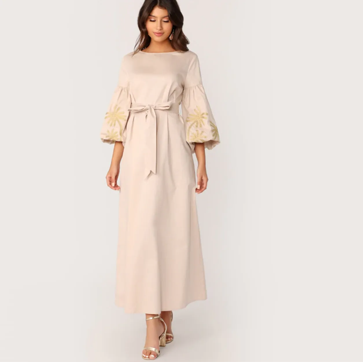 Women's Spring/Autumn Long-Sleeve Long Dress