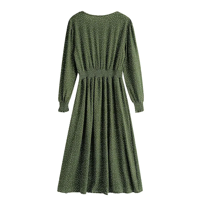 Women's Summer A-Line Long O-Neck Dress