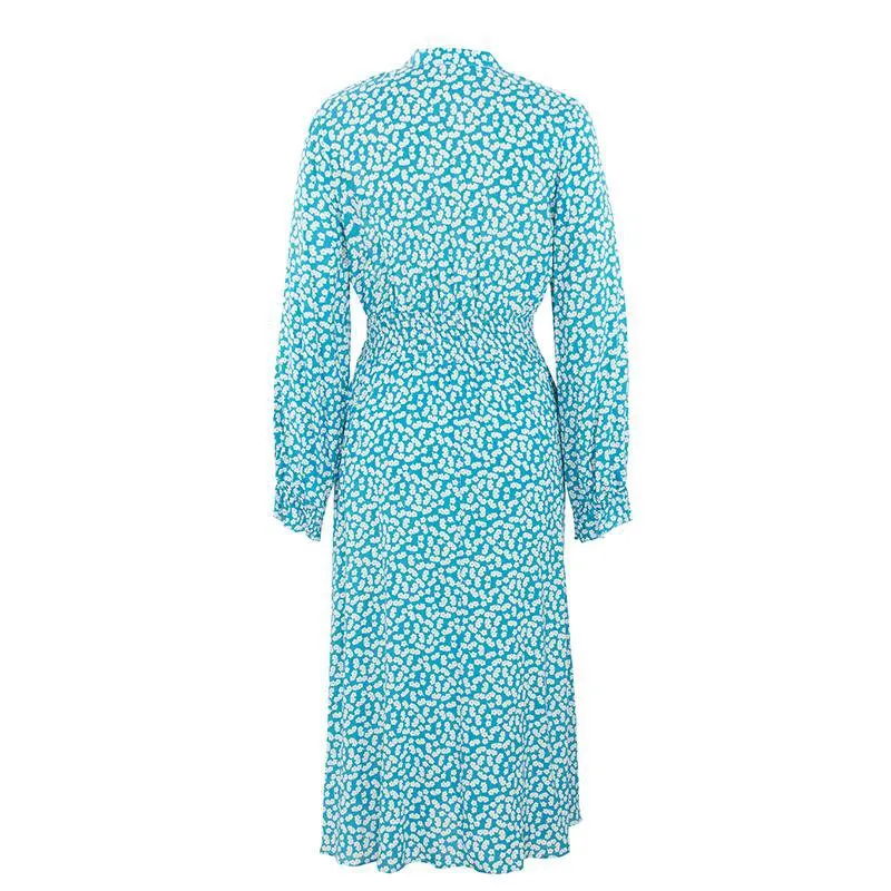 Women's Summer Casual A-Line Long-Sleeved Maxi Dress