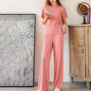 Women's Summer Cool Ice Silk Loose Pajama Homewear-SP205