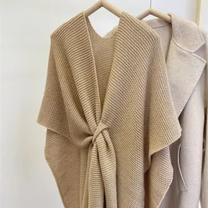 Women's Thickened Knitting Shawl Warm Scarf