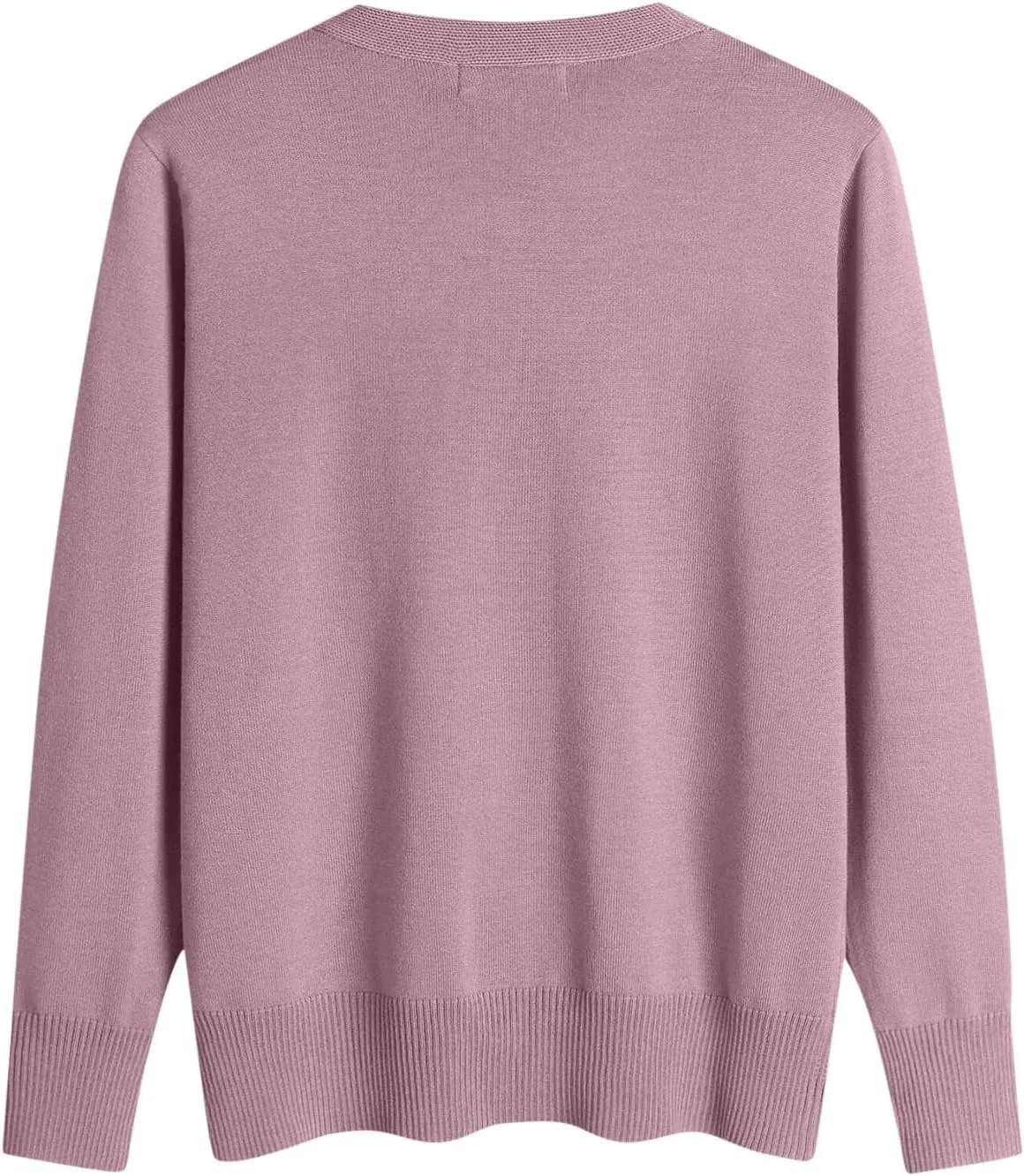 Women's V Neck Button Down Knitwear Sweaters Cardigan Classic Solid Color Casual Long Sleeve Soft Basic Knit Tops 2025