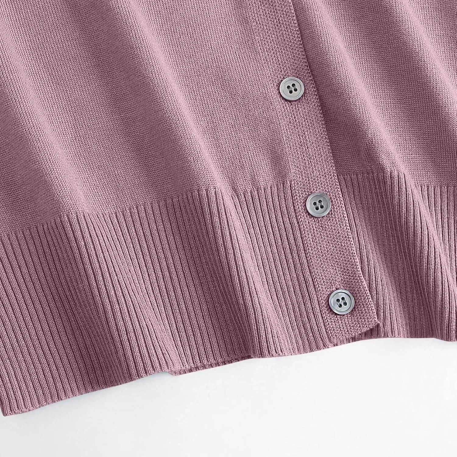 Women's V Neck Button Down Knitwear Sweaters Cardigan Classic Solid Color Casual Long Sleeve Soft Basic Knit Tops 2025