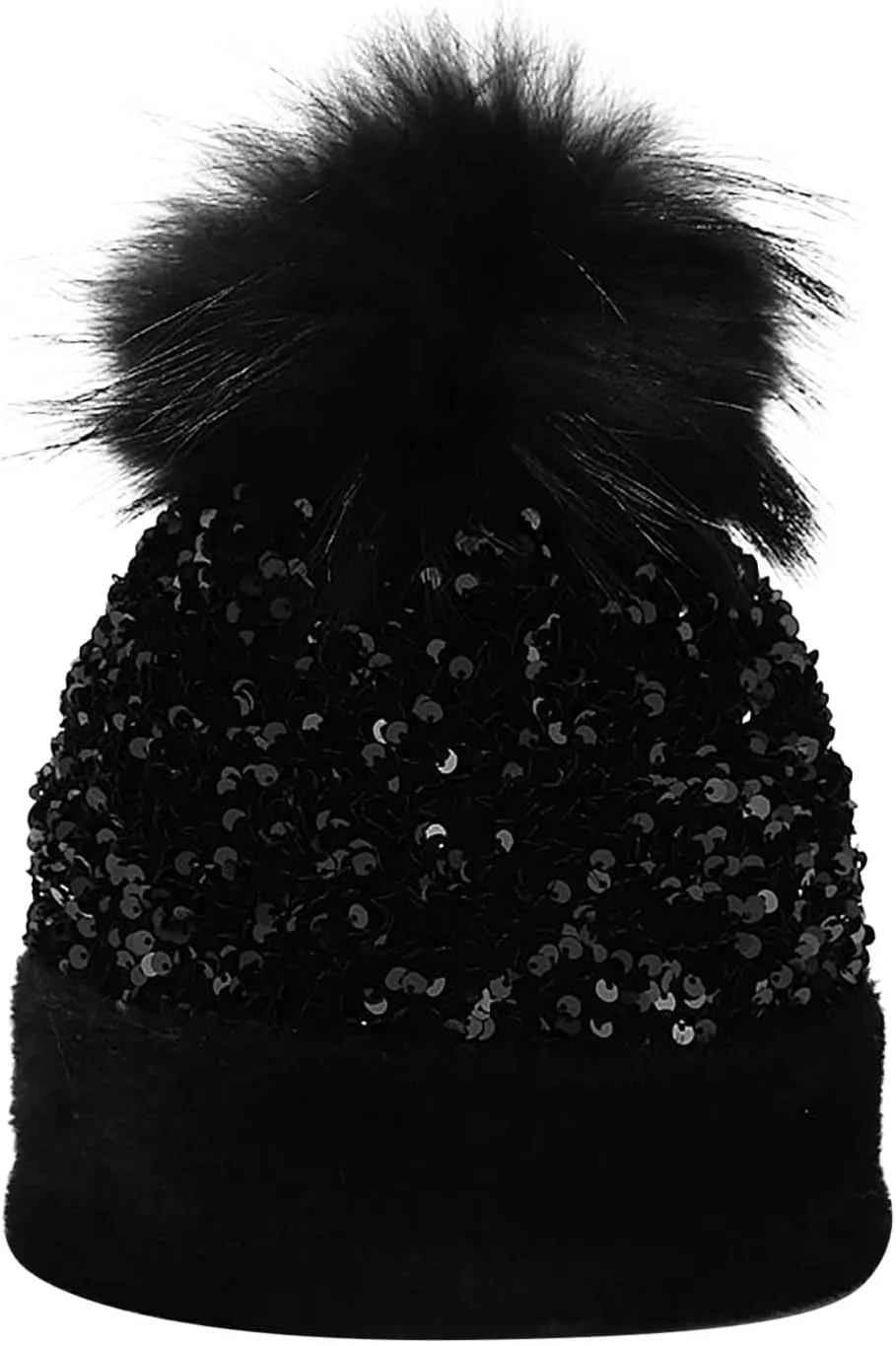 Women's Winter Beanie Hat Fashion Knit Warm Skull Cap with Pom Pom Beanie for Women