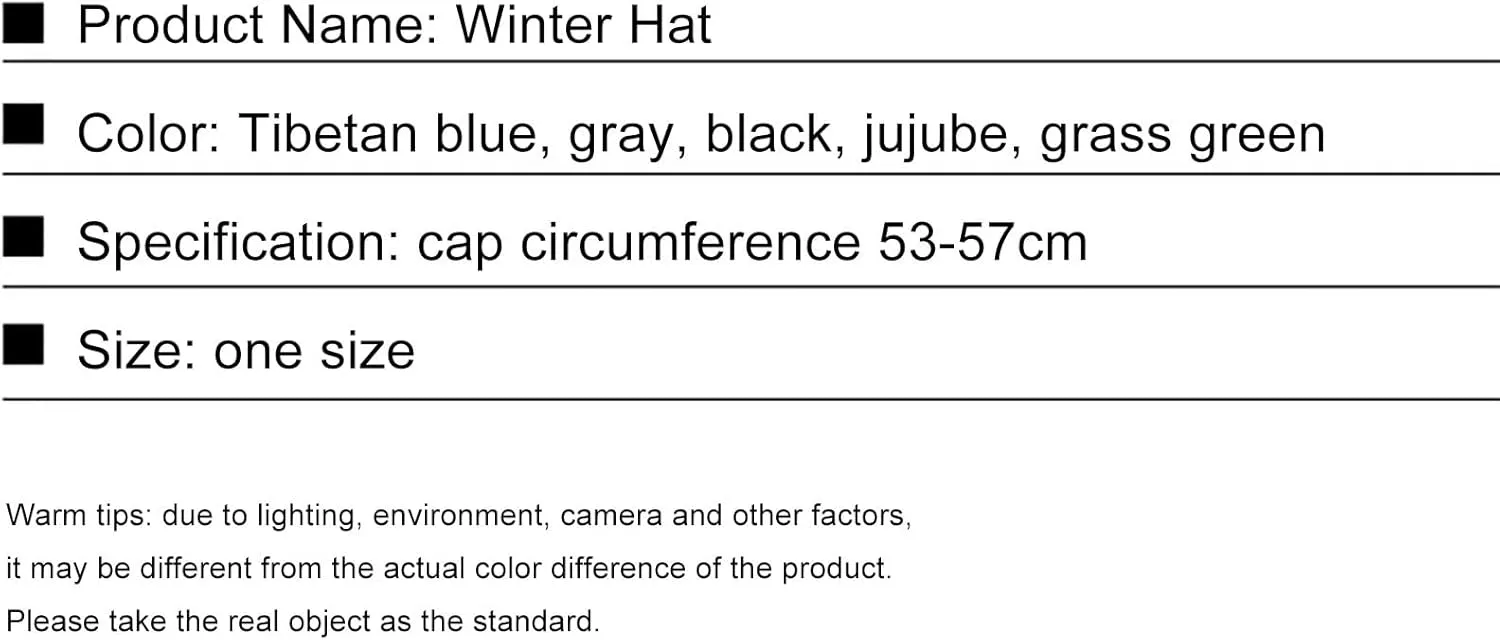 Women's Winter Beanie Warm Fleece Lined Knitted Cap with Pom Pom Snow Cuff Beanie Ski Cap