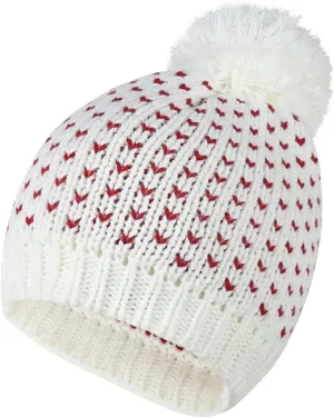 Womens Winter Knitted Hat Pompom Beanie Hats Warm kull Cap for Fall Cold Weather